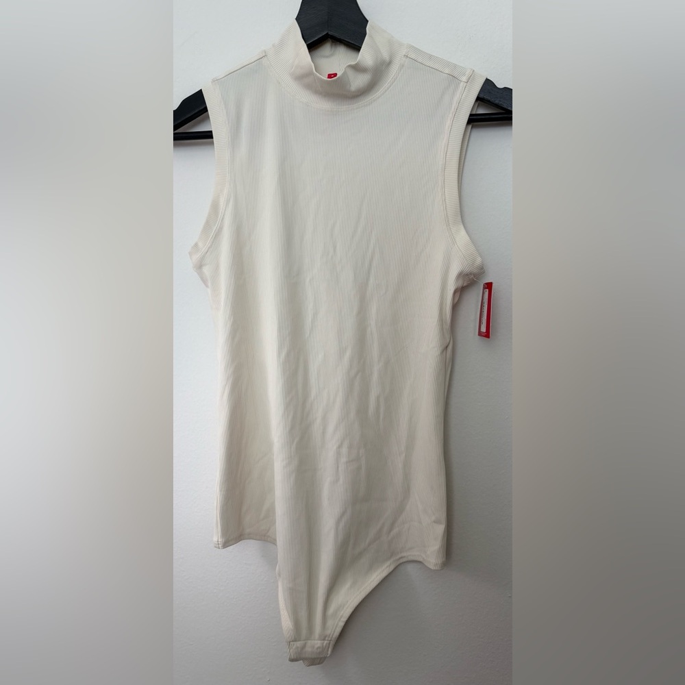 NWT Spanx Suit Yourself Ribbed Mock One Piece Size S Sku#39